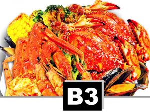 B3 – 1 Snow Crab legs, 2 Blue Crab & 4 Shrimp | 10 Mussels or 1 Sausage
